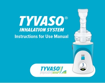 TYVASO Instructions For Use Manual